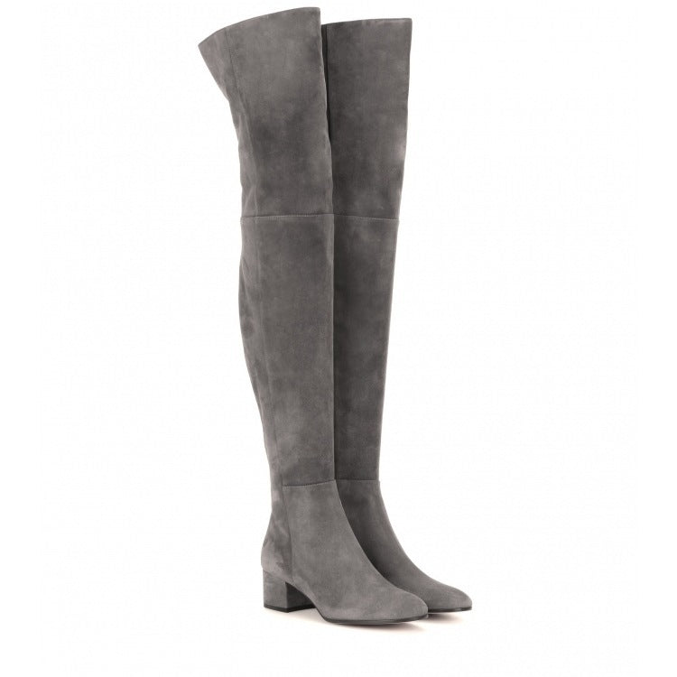 Women's Flat Suede Over The Knee High Boots