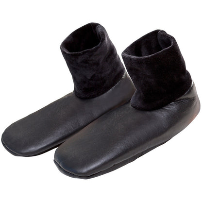 Fleece-lined Warm Leather Indoor Home Floor Socks