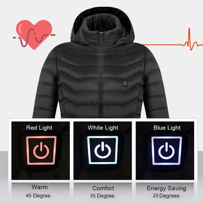 New Heated  USB Electric Cotton Coat Heater Thermal Clothing Men's Clothes