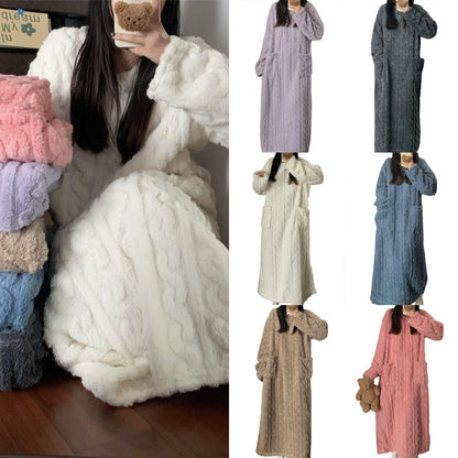 Women's Winter Coral Fleece Nightgown