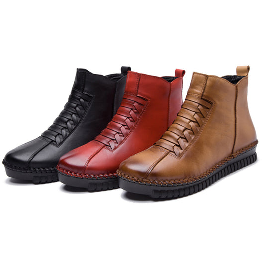 Women Leather snow boots