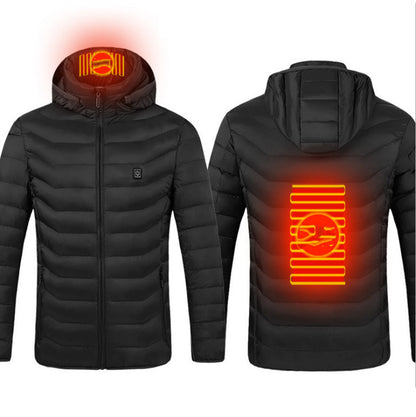 New Heated  USB Electric Cotton Coat Heater Thermal Clothing Men's Clothes