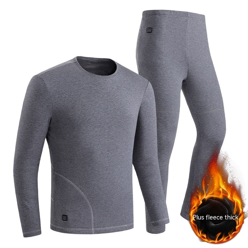 Long Johns USB Heating Thickened Cold Protection Suit