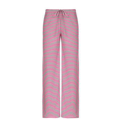 Women's Striped Print  Wide-leg Pants