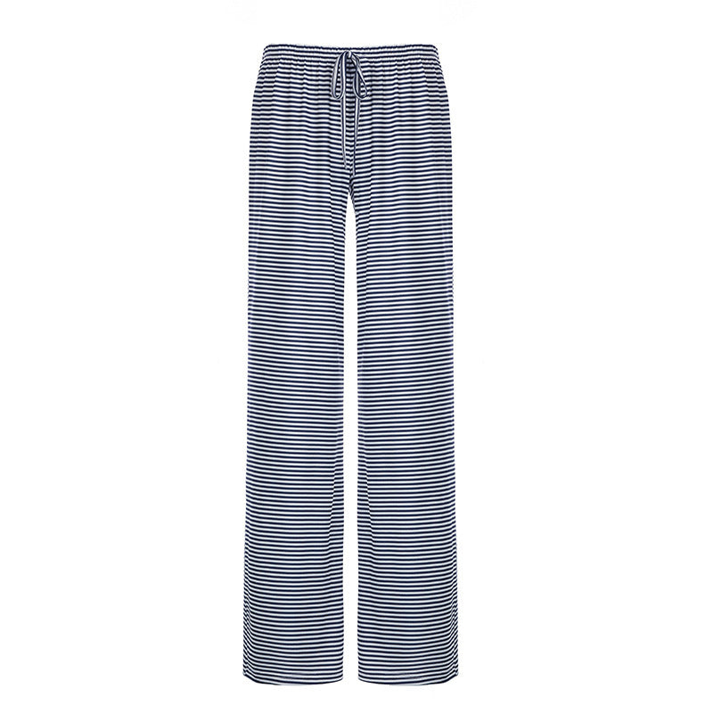 Women's Striped Print  Wide-leg Pants