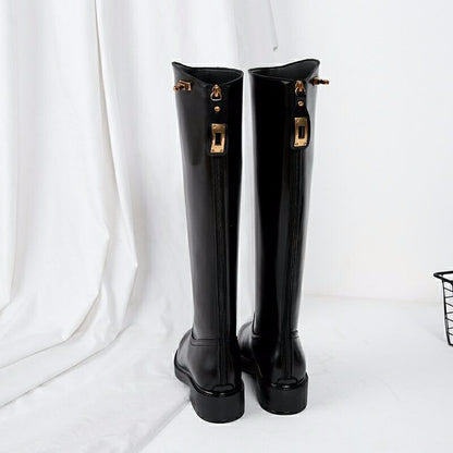 New Ladies Rider Black Long Boots