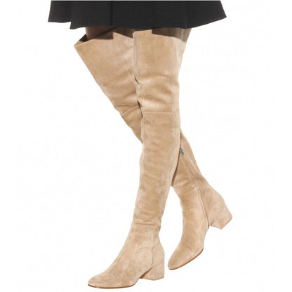 Women's Flat Suede Over The Knee High Boots