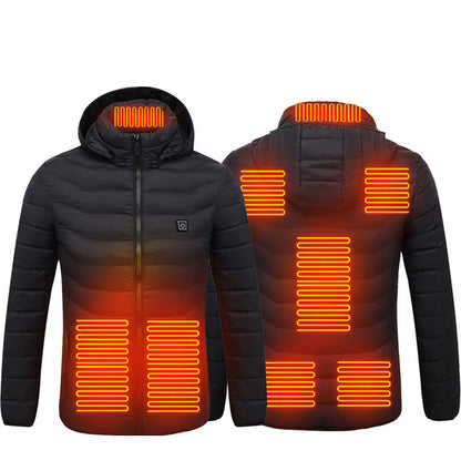 New Heated  USB Electric Cotton Coat Heater Thermal Clothing Men's Clothes